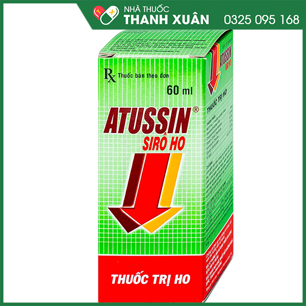 Atussin Siro ho trị bệnh lý hô hấp